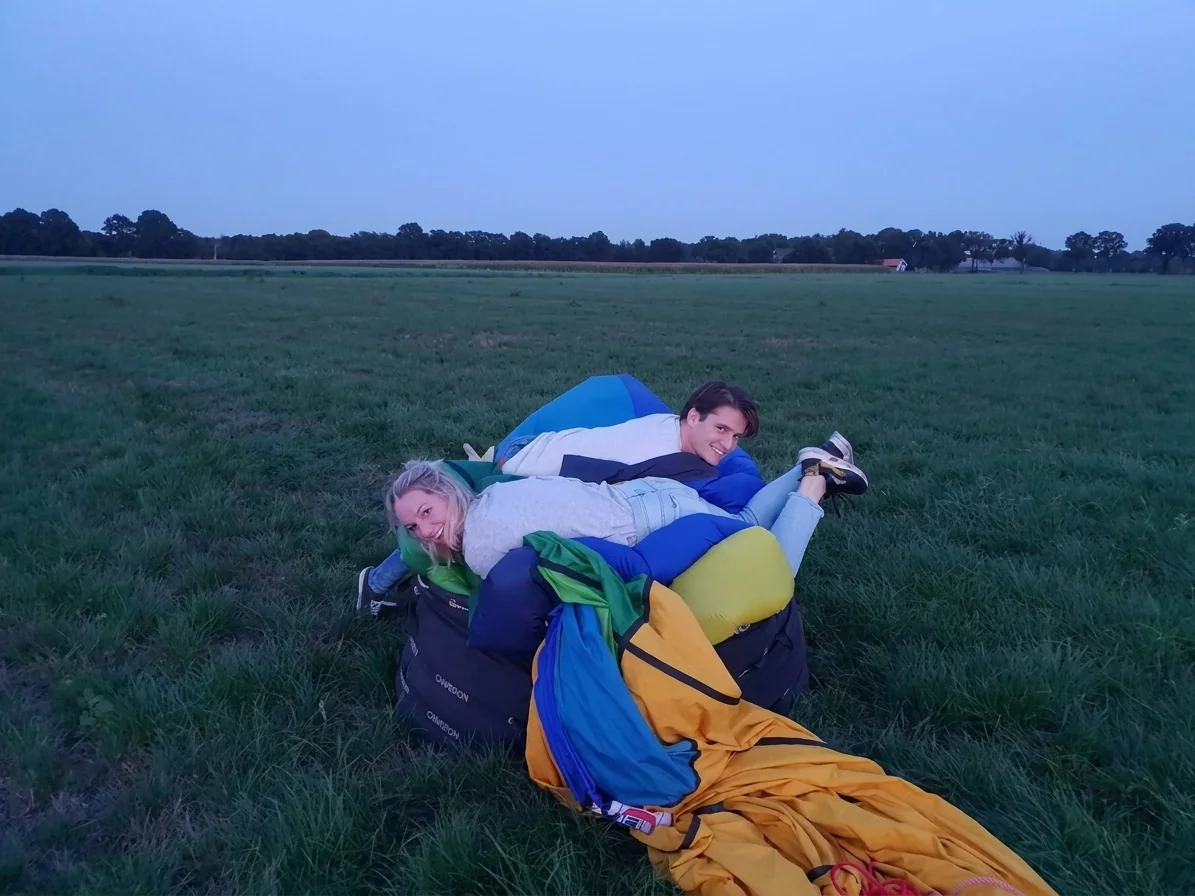 Brabants landschap rond Someren vanuit de luchtballon (sfeer 2)