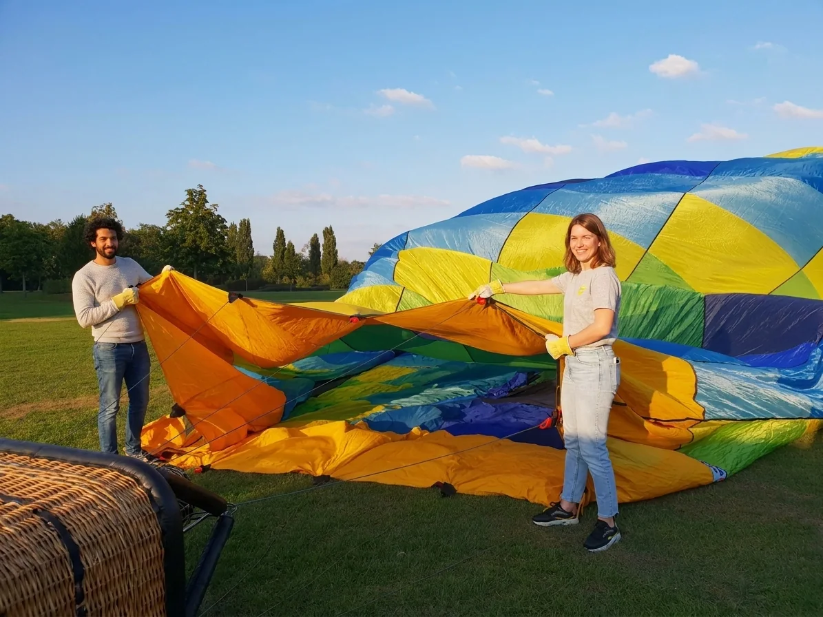 Brabants landschap rond Someren vanuit de luchtballon (sfeer 3)