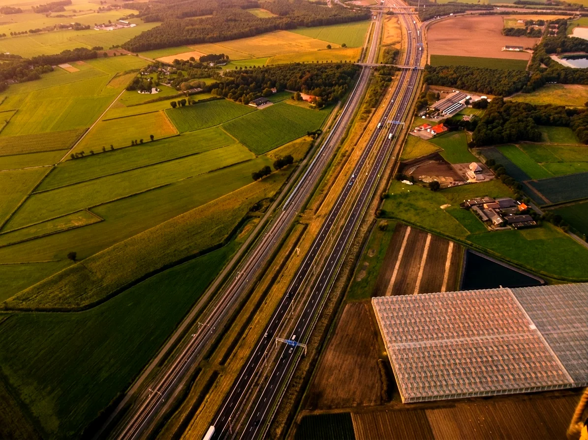 Brabants landschap rond Bergeijk vanuit de luchtballon (sfeer 3)