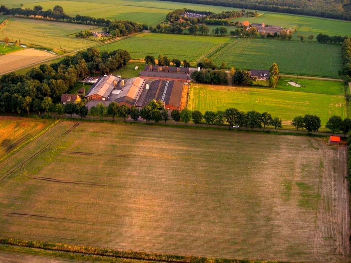 Brabants landschap rond Gemert vanuit de luchtballon (sfeer 2)