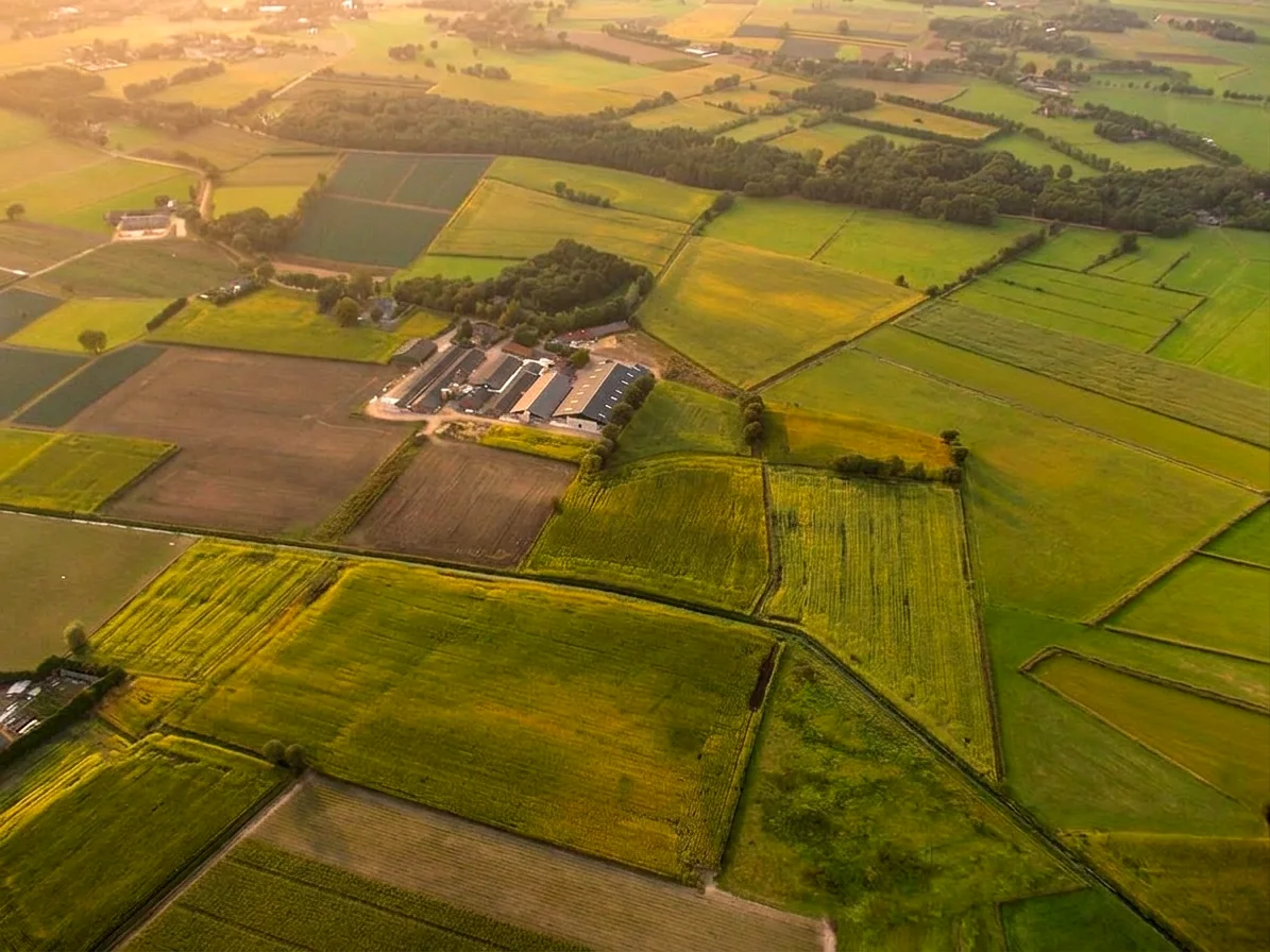 Brabants landschap rond Eersel vanuit de luchtballon (sfeer 2)