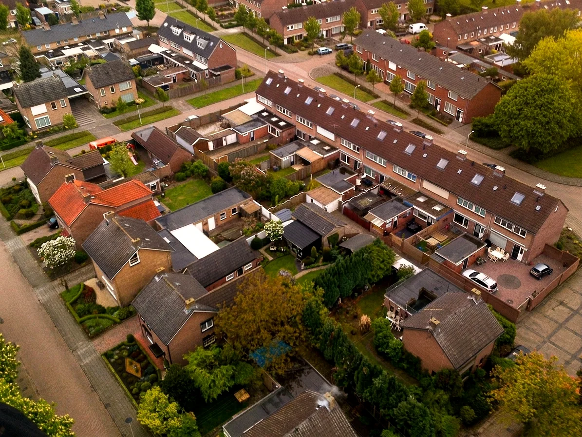 Brabants landschap rond Sint-Oedenrode vanuit de luchtballon (sfeer 2)
