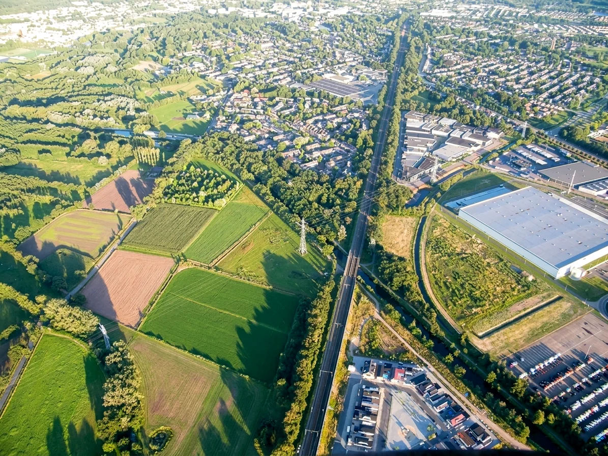 Brabants landschap rond Soerendonk vanuit de luchtballon (sfeer 3)