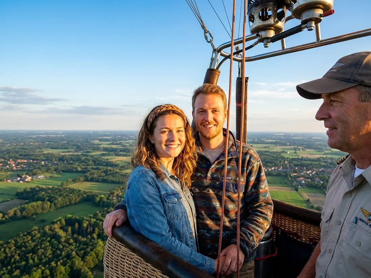 Brabants landschap rond Soerendonk vanuit de luchtballon (sfeer 2)