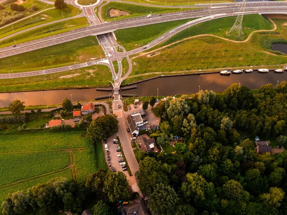 Brabants landschap rond Mariahout vanuit de luchtballon (sfeer 1)