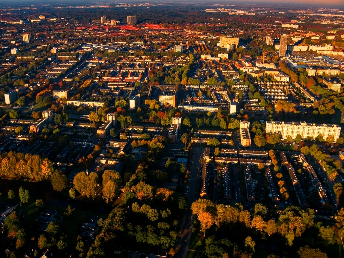 Brabants landschap rond Schijndel vanuit de luchtballon (sfeer 1)