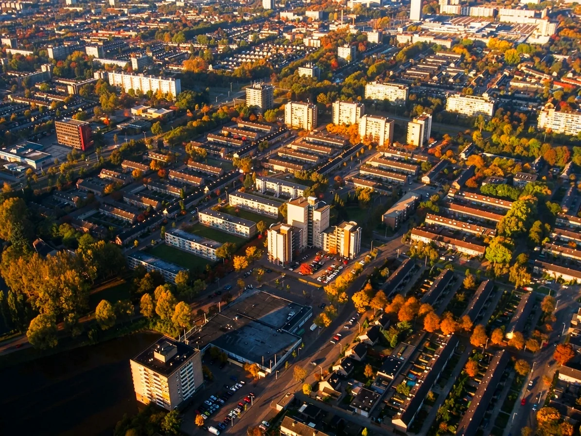 Brabants landschap rond Schijndel vanuit de luchtballon (sfeer 2)