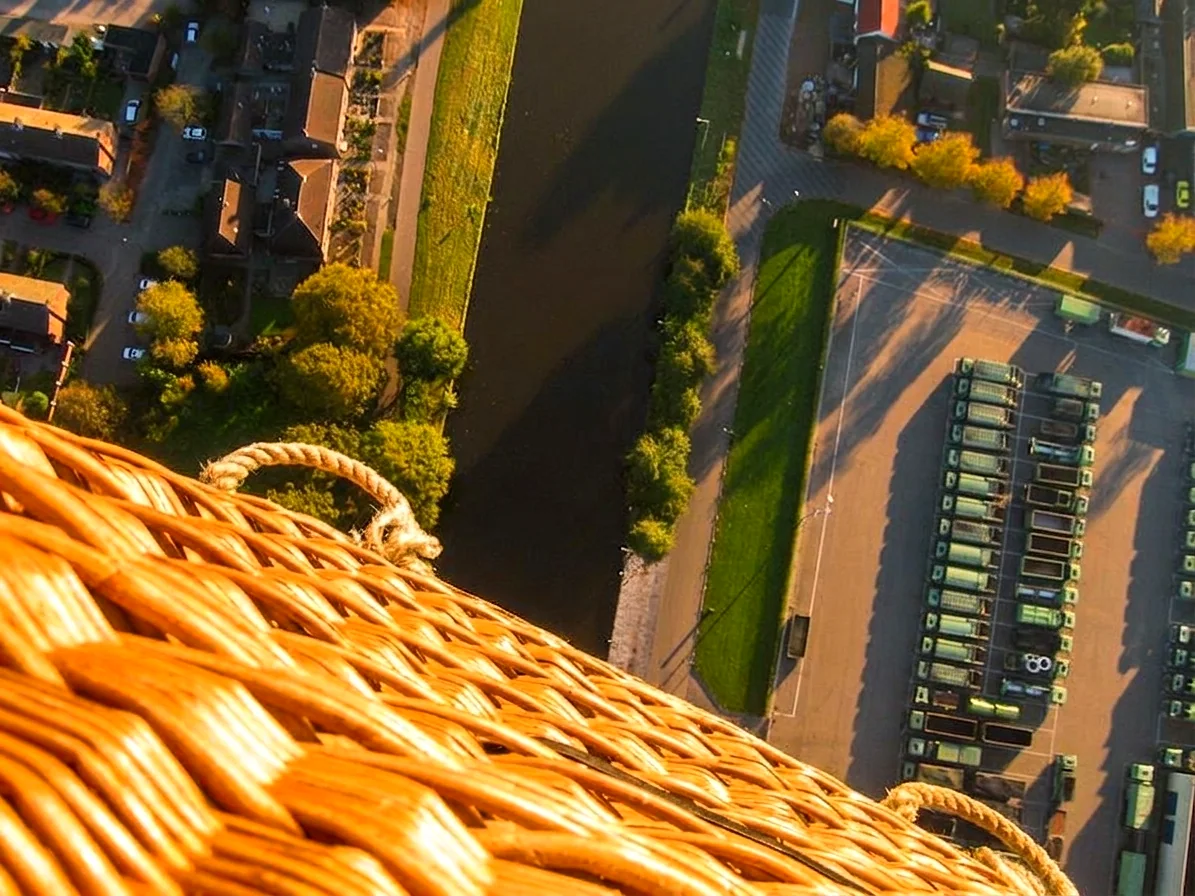 Brabants landschap rond Schijndel vanuit de luchtballon (sfeer 3)