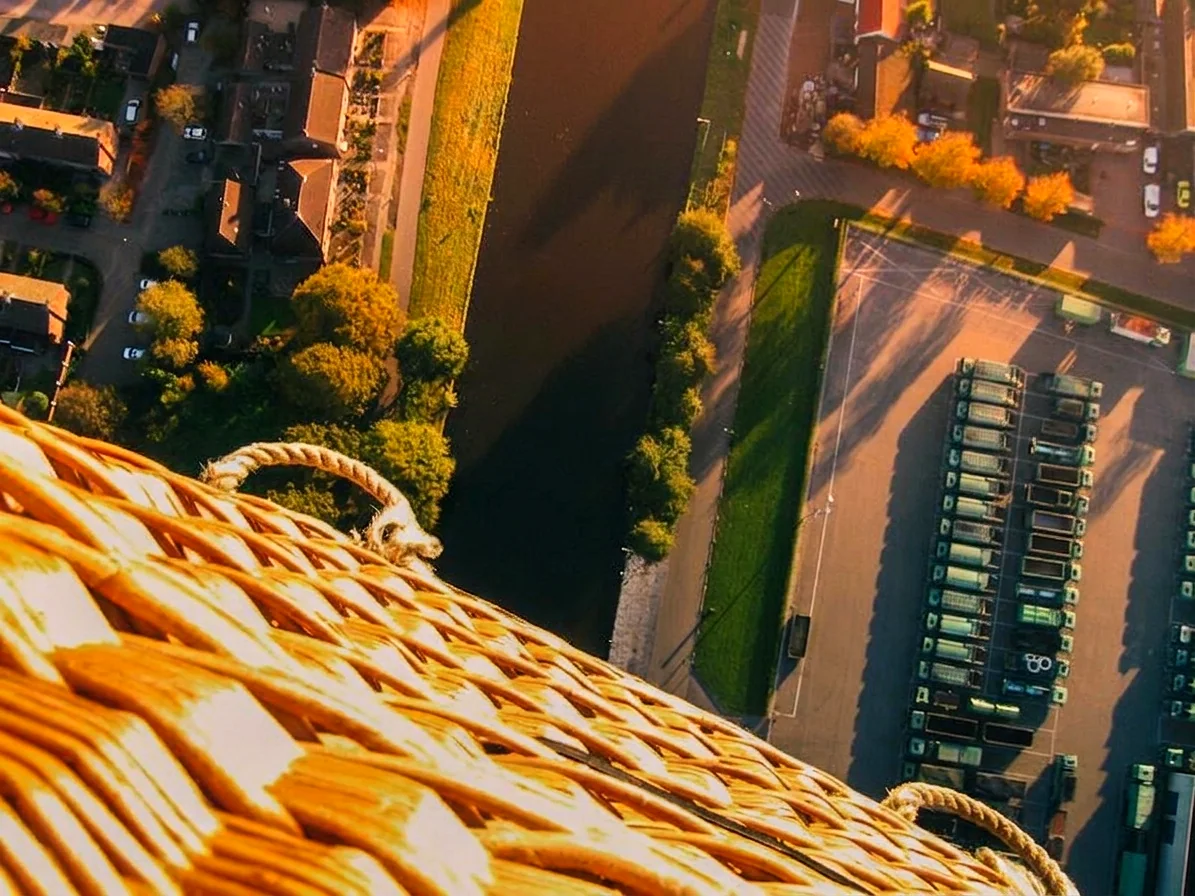 Brabants landschap rond Son en Breugel vanuit de luchtballon (sfeer 2)