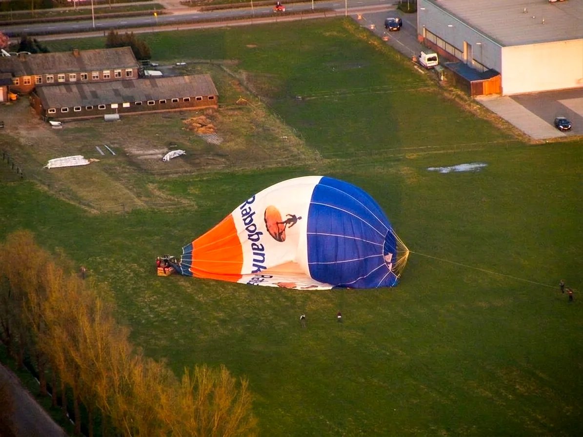 Brabants landschap rond Riethoven vanuit de luchtballon (sfeer 2)